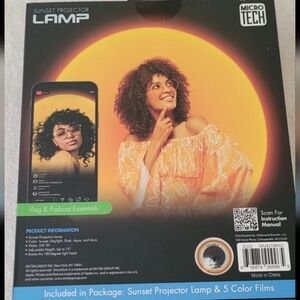 Bluestone Sunset Projection Lamp w/Five Color Films - Powerful ambient light